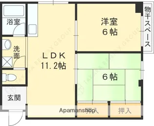 三ツ川マンション【505号室】の間取り