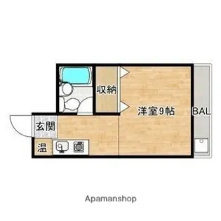 シャトー金城【4階】の間取り