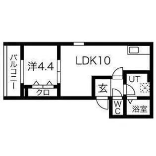 ルボヌール相川【1階】の間取り