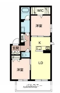 シャーメゾンエクラージュ2【2階】の間取り