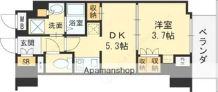 大阪府大阪市北区曾根崎新地2丁目【マンション】の間取り