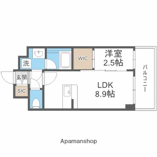 セレニテ新大阪グランデ シュッド【11階】の間取り