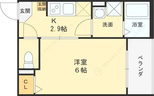 CLOUD放出【2階】の間取り