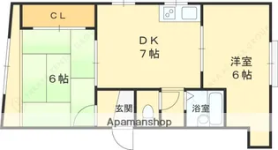 グランドライズリブ【4階】の間取り