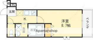 コウジィコート野崎【3階】の間取り