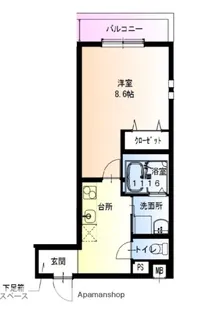フジパレス今津中ウエスト【3階】の間取り