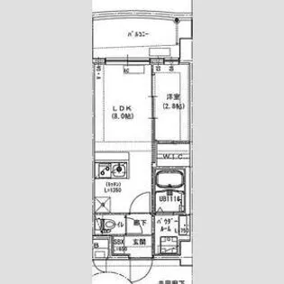 ALIVIS放出【9階】の間取り