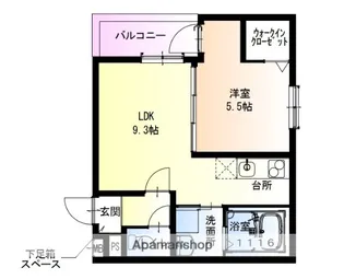 フジパレス鴻池新田Ⅰ番館【205号室】の間取り
