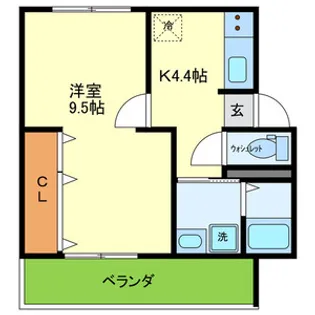 クレール津の辺【2階】の間取り