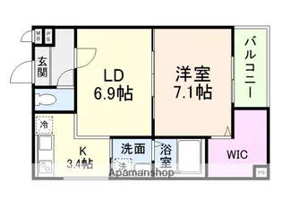 JTレジデンス徳庵【1階】の間取り