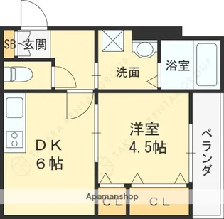 イリスコート今福南【3階】の間取り