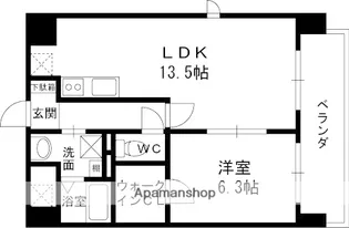 ラベニール【6階】の間取り