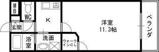 グレイスパルコート【3階】の間取り