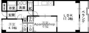 戴慶カーサグラシア【3階】の間取り