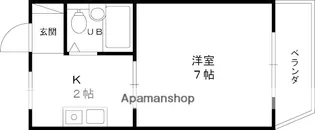 コスモス住道【210号室】の間取り