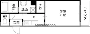ロータリーマンション鴻池倶楽部【203号室】の間取り