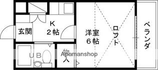 野崎KS【208号室】の間取り