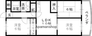 ロイヤルハイツ鶴見【3階】の間取り