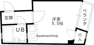 富尾マンション放出【102号室】の間取り