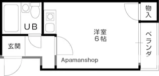 富尾マンション放出【2階】の間取り