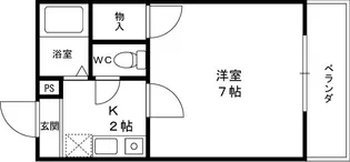 グリーンフィールド【4階】の間取り