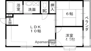 セイム三箇(旧 アーバンハイツ三箇)【202号室】の間取り