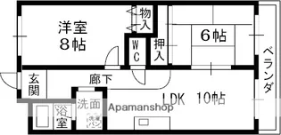 メリパティオ【4階】の間取り