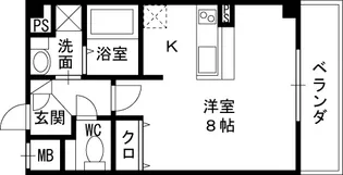 メイト鶴見【4階】の間取り