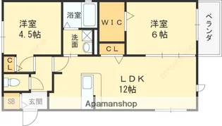 ハイムトーリア2【1階】の間取り