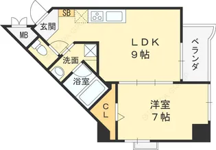 大阪府大阪市都島区都島南通1丁目【マンション】の間取り
