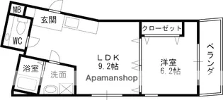 COURT HOUSE【3階】の間取り