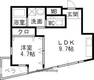 COURT HOUSE【4階】の間取り