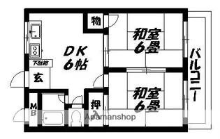 ハイツ若葉【305号室】の間取り