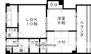 グランデ鶴見【2階】の間取り