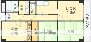 メゾンプロープル【4階】の間取り