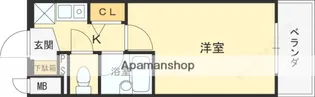 エスリード梅田新道第2【6階】の間取り