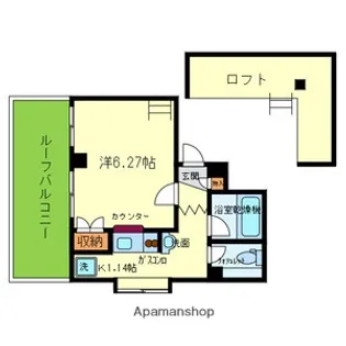 グランドヴィラ都島【7階】の間取り