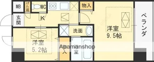 NORTH VILLAGE BIRTH PLACE【5階】の間取り