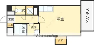 ライフ北梅田【6階】の間取り