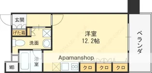 レジュールアッシュ福島【204号室】の間取り