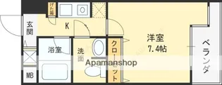 アーデン西天満【9階】の間取り