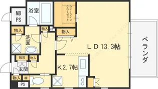 CIEL・D東梅田【802号室号室】の間取り