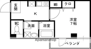 IF西梅田【2階】の間取り