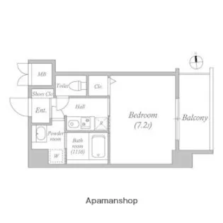 CASSIA福島駅前【7階】の間取り