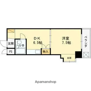 シティコート東扇町【203号室】の間取り