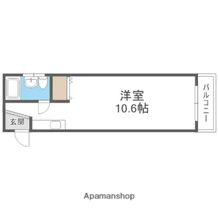 天満パールビル【4階】の間取り