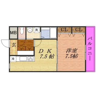 アージュ・ヴェール【1階】の間取り