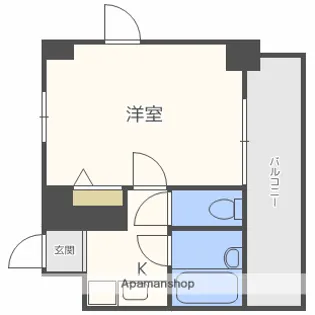 エステムコート梅田北【10階】の間取り