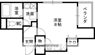 コンフォール南森町【9階】の間取り
