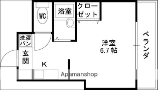 サンガ梅田【601号室】の間取り